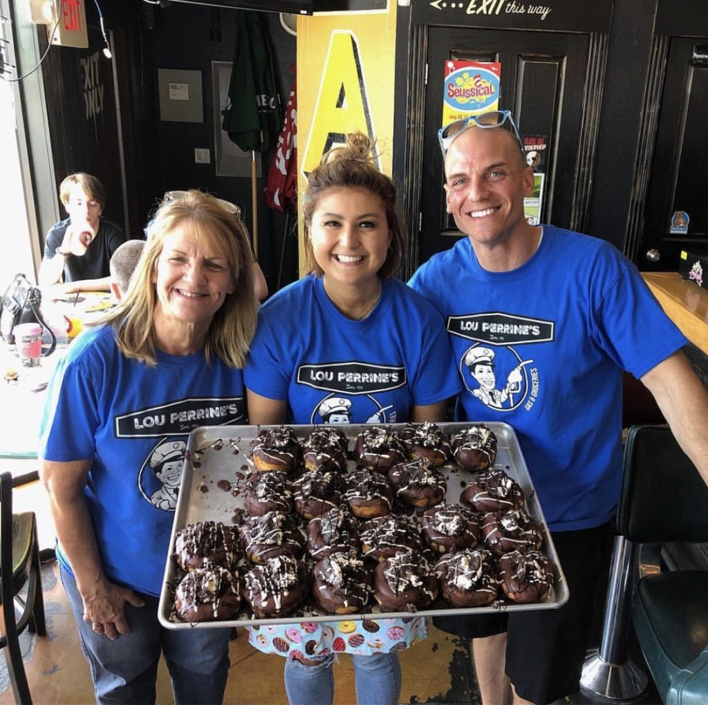 Mike's Donuts and Lou Perrine's collaboration (Chocolate Ho Honut)