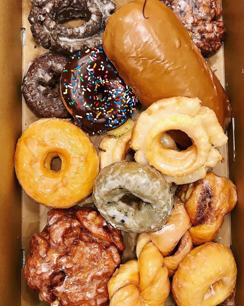 Assorted box of donuts from Top Pot in Dallas, Texas